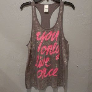 PINK sequined tank top
